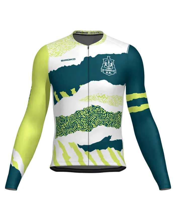 Mallot ciclisme màniga llarga — davant